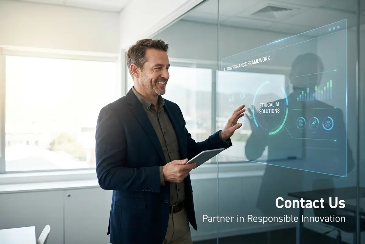 A partner in responsible innovation, mid-conversation.